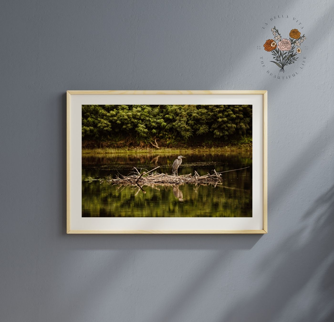 "River Watch" – Heron Print